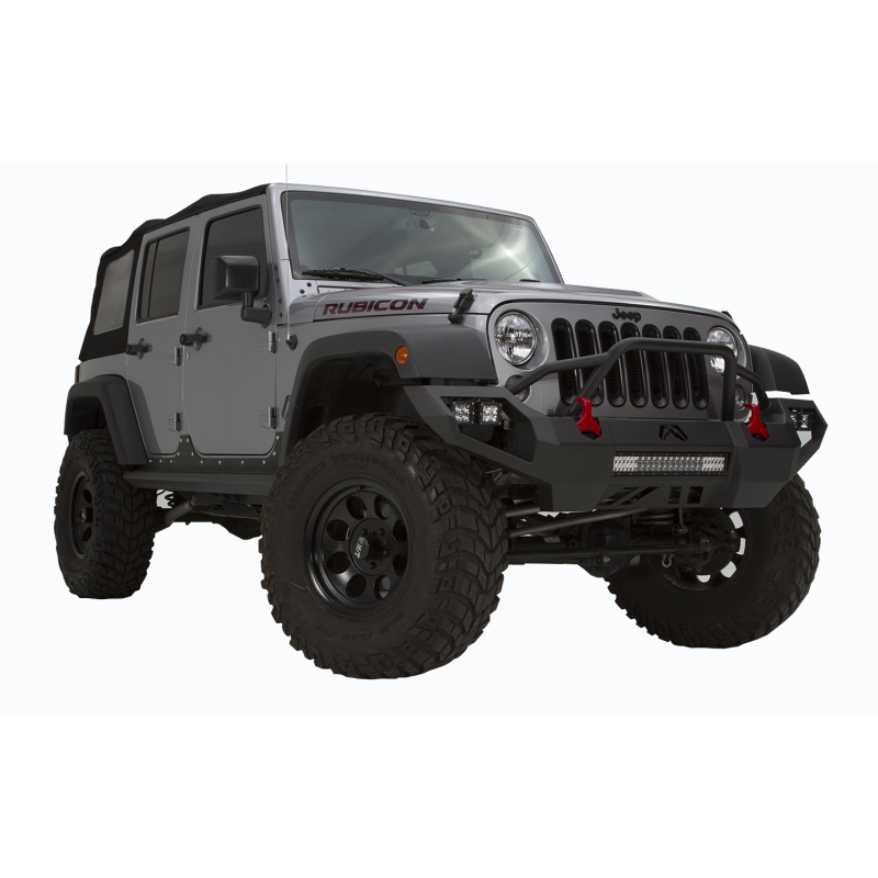 Fab Fours Vengeance Front Bumper w/ Pre Runner Guard Model JK07-D1852-1