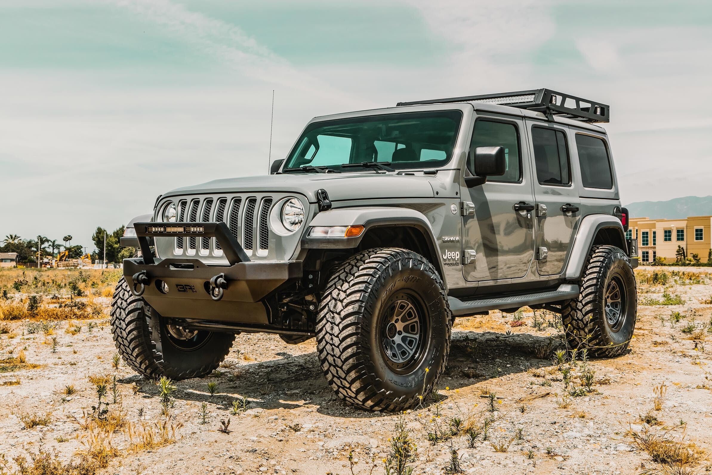 2018-2026 Jeep Wrangler JL And Gladiator JT Front Bumper Skid Plate Body Armor 4X4