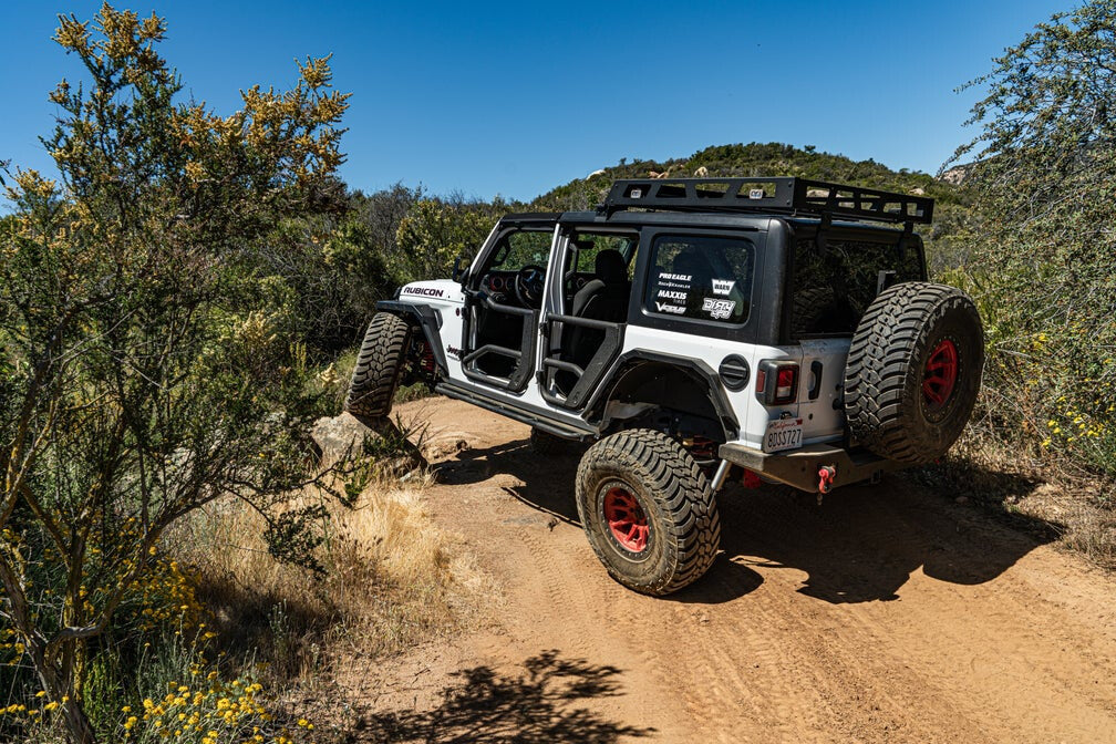 2018-2025 Jeep Wrangler JL & Gladiator JT Tube Doors Rear, Pair Body Armor 4X4