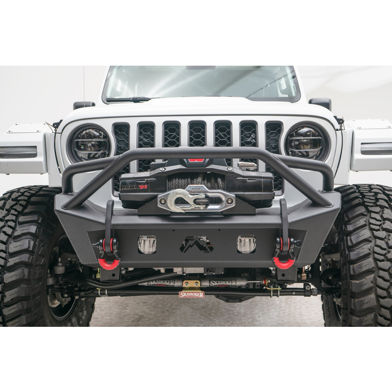 Fab Fours Stubby Bumper w/ Pre Runner Guard Model JL18-B4752-1