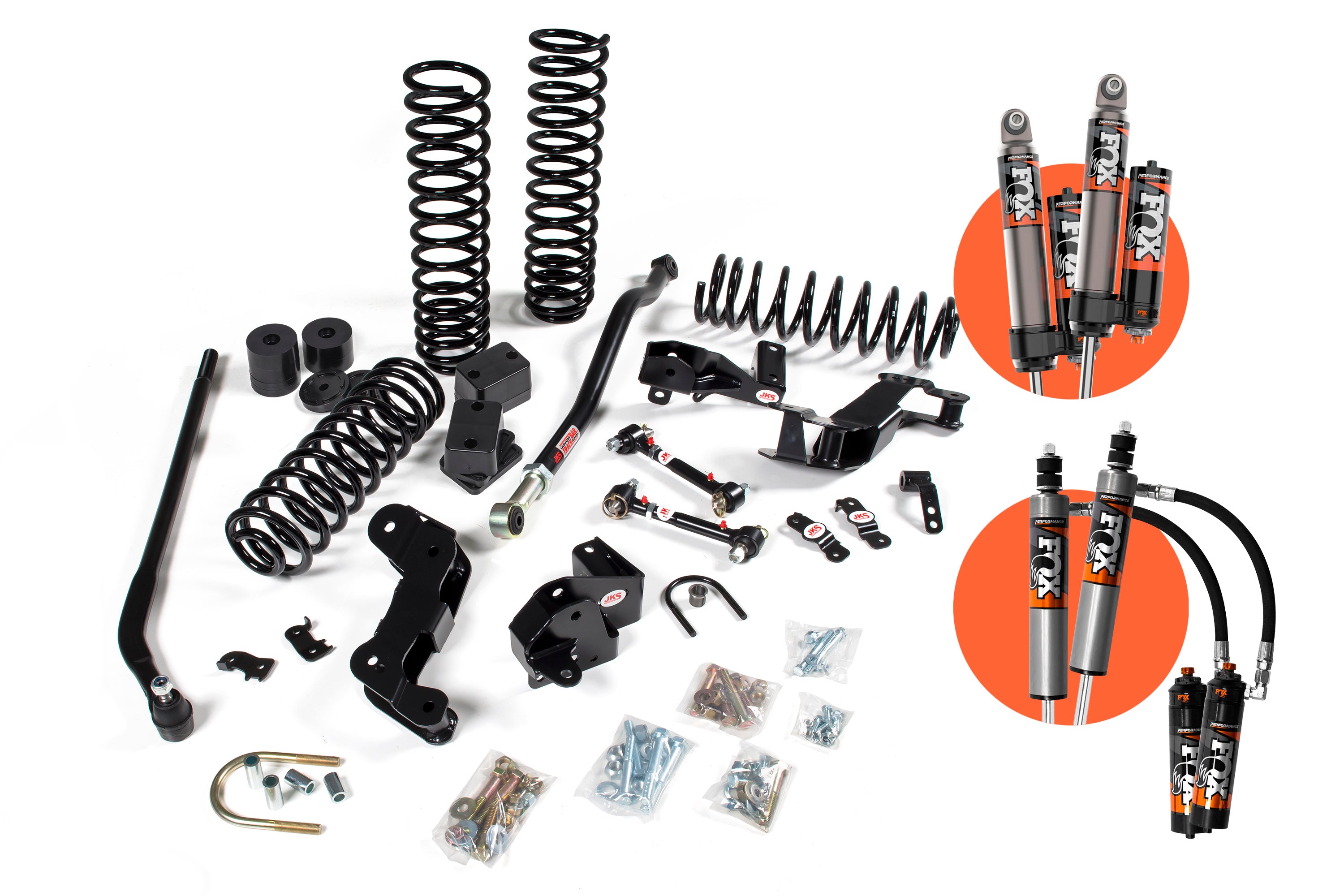 2007-2018 Jeep Wrangler JK J-Kontrol 2 Door 3.5 Inch Lift Kit Shocks JSPEC