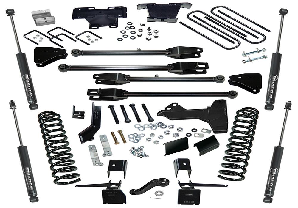 6 Inch 4-Link Kit 2017-2022 Ford F-250 and F-350 Super Duty with Superlift Shocks 4WD Diesel Only Superlift