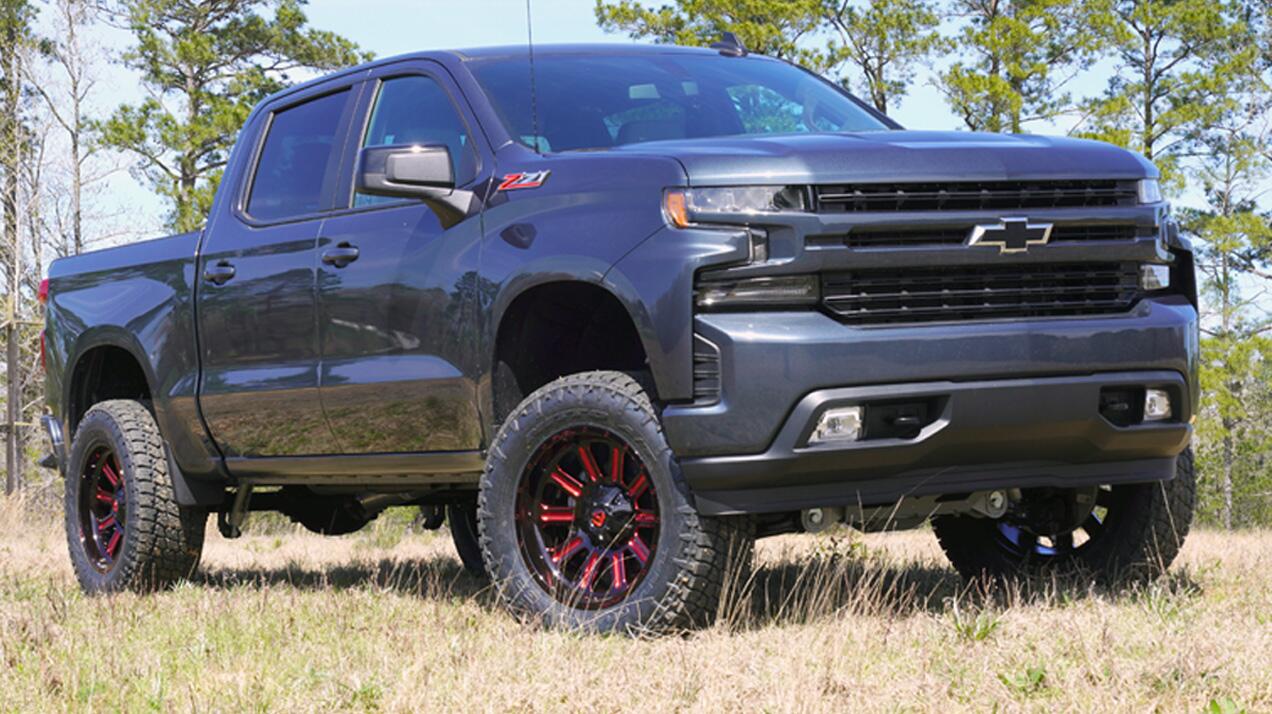 6 Inch Lift Kit 2019 (New Body Style)-2024 Chevy Silverado/GMC Sierra 1500 4WD with Aluminum or Stamped Steel Control Arms with Superlift Rear Shocks (excludes Trailboss or AT4) Superlift