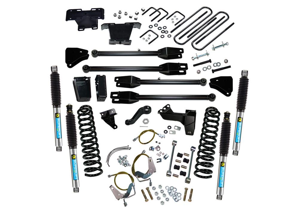 6 Inch Lift Kit 2008-2010 Ford F-250 and F-350 Super Duty 4WD Diesel Engine with a 4-Link Conversion and Bilstein Shocks Superlift