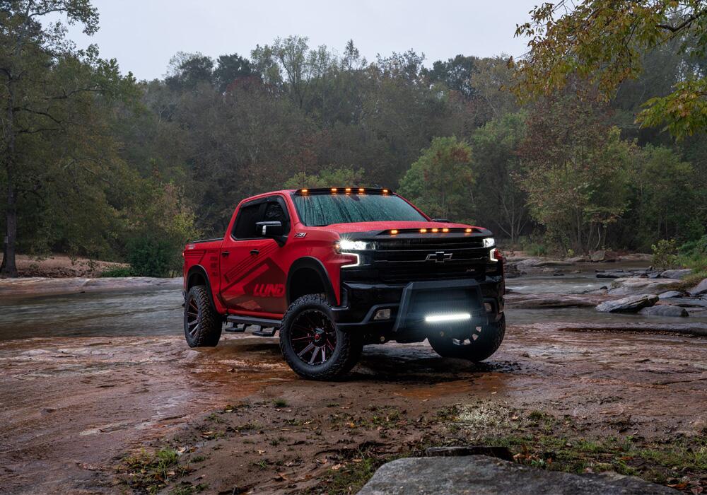 4 Inch Lift Kit 2019 (New Body Style)-2024 Chevy Silverado/GMC Sierra 1500 4WD with Aluminum or Stamped Steel Control Arms with Bilstein Rear Shocks Trailboss or AT4 Superlift