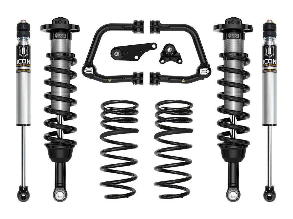 2024-2025 Toyota Tacoma 1.25-3 Inch Lift Stage 2 Suspension System Tubular Overland Rear Springs Icon Vehicle Dynamics
