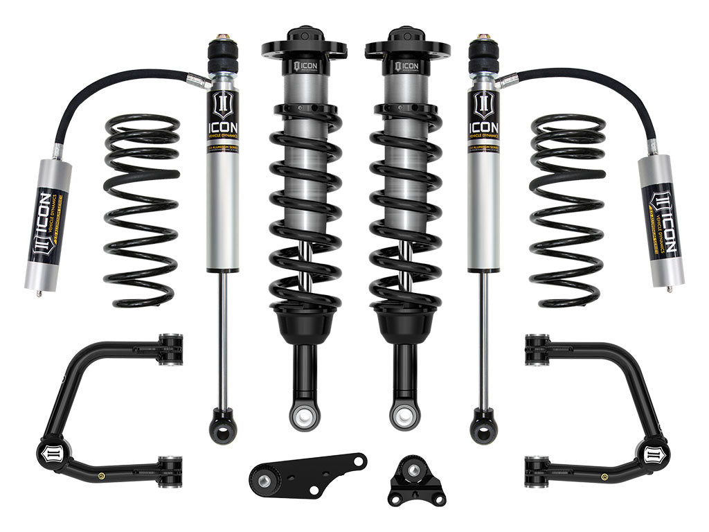 2024-2025 Toyota Tacoma 1.25-3 Inch Lift Stage 3 Suspension System Tubular Triple Rate Rear Springs Icon Vehicle Dynamics