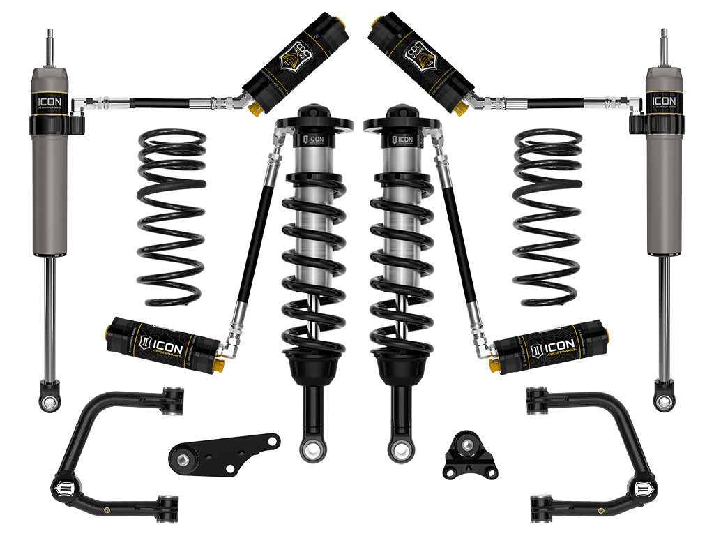 2024-2025 Toyota Tacoma 1.25-3 Inch Lift Stage 5 Suspension System Tubular Triple Rate Rear Springs Icon Vehicle Dynamics