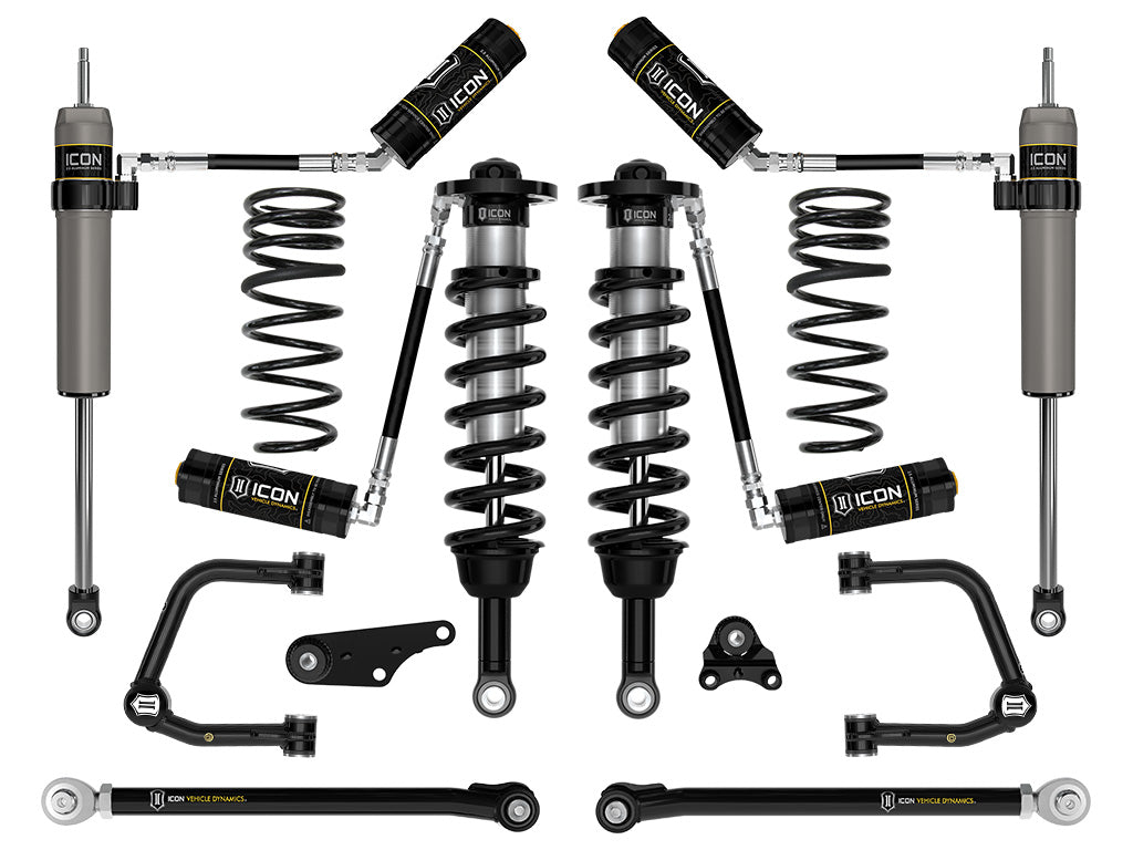 2024-2025 Toyota Tacoma 1.25-3 Inch Lift Stage 7 Suspension System Tubular Overland Rear Springs Icon Vehicle Dynamics