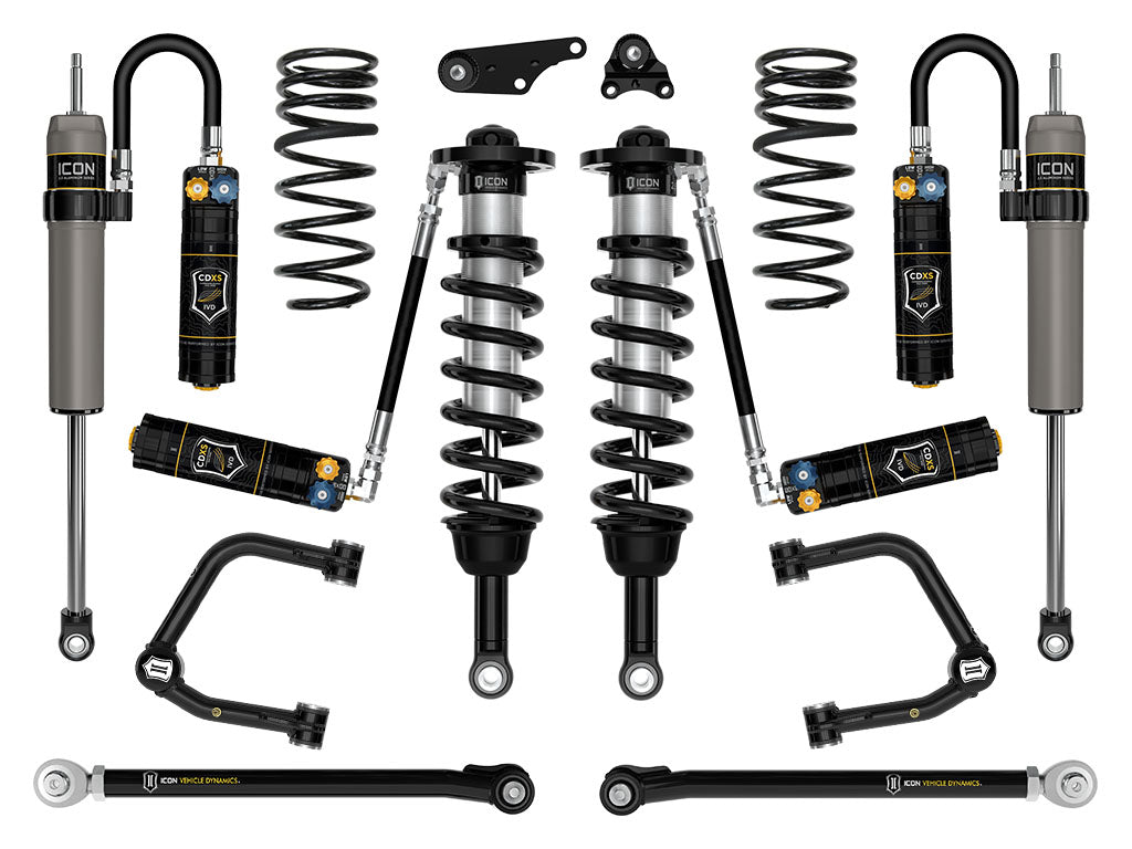 2024-2025 Toyota Tacoma 1.25-3 Inch Lift Stage 9 Suspension System Tubular Triple Rate Rear Springs Icon Vehicle Dynamics
