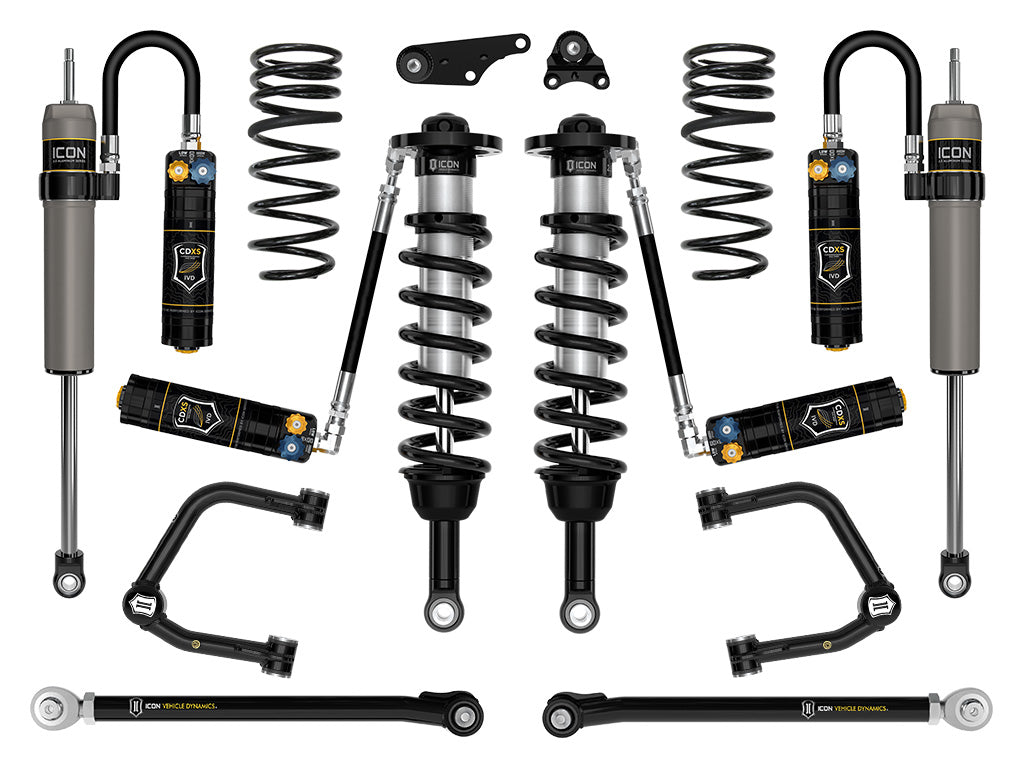 2024-2025 Toyota Tacoma 1.25-3 Inch Lift Stage 9 Suspension System Tubular Overland Rear Springs Icon Vehicle Dynamics