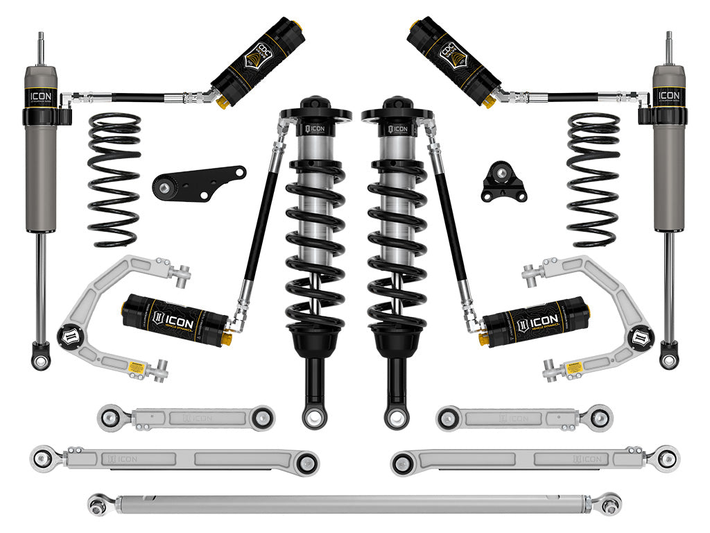 2024-2025 Toyota Tacoma 1.25-3 Inch Lift Stage 11 Suspension System Billet Overland Rear Springs Icon Vehicle Dynamics