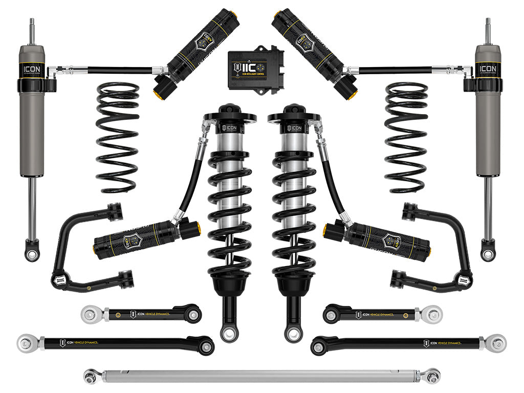 ICON 2025-2026 Toyota 4Runner 2WD, 1.25-3" Lift, Stage 14 Suspension System, Tubular