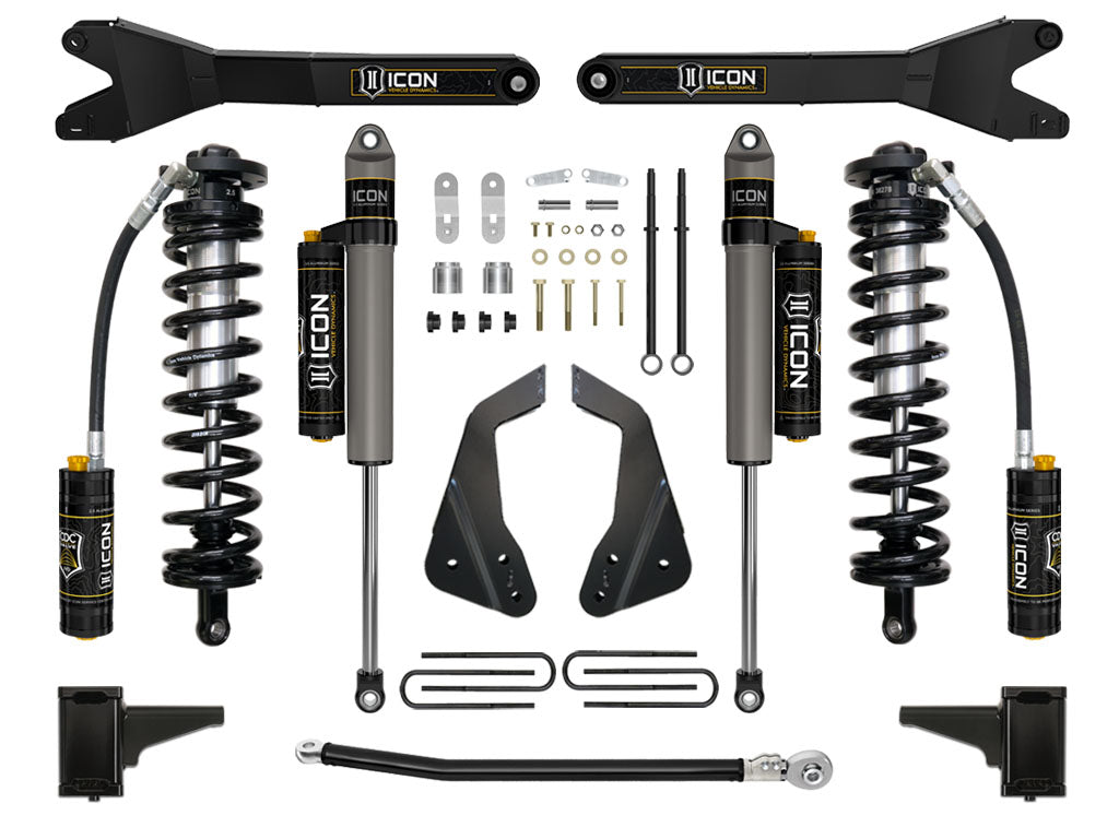 05-07 Ford F250/F350 4-5.5 Inch Stage 4 Coilover Conversion System W Radius Arm Icon Vehicle Dynamics