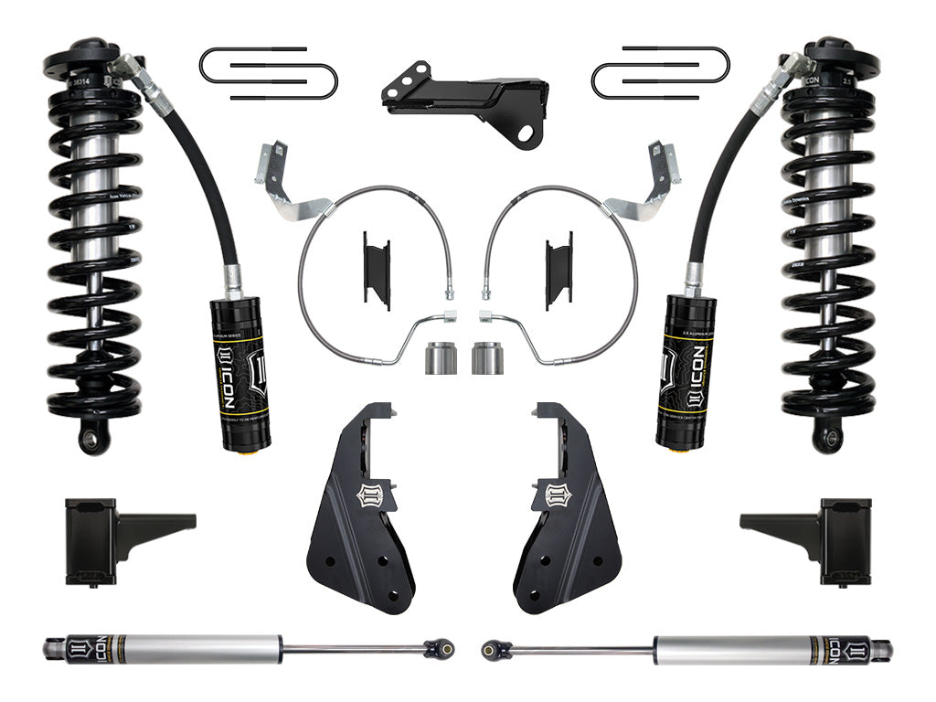 2023-2025 Ford F-250/F-350 Super Duty 4WD 4-5.5 Inch Lift Stage 1 Coilover Conversion System Icon Vehicle Dynamics