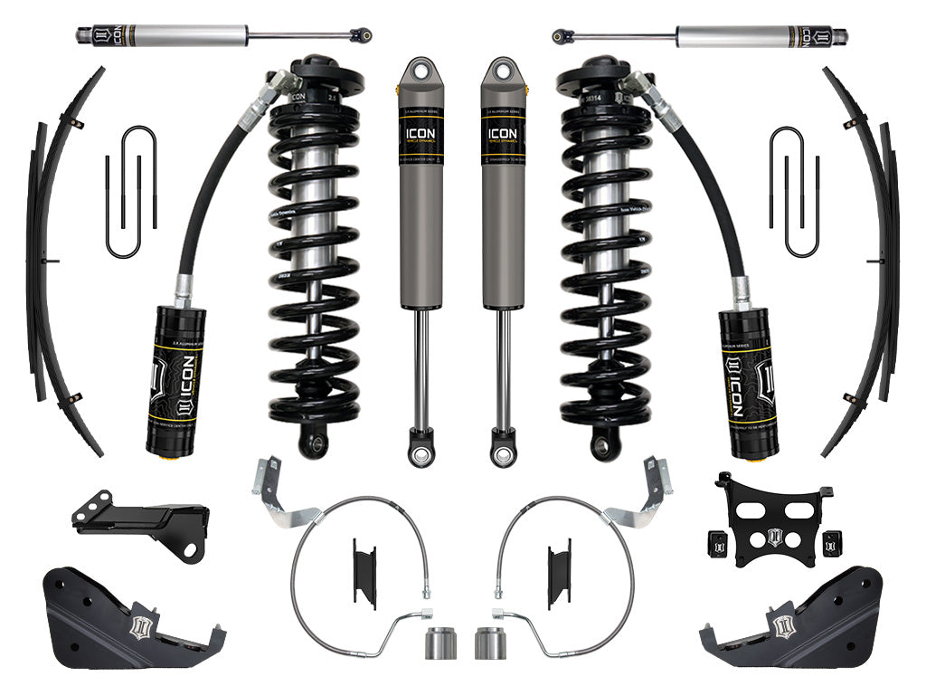 2023-2025 Ford F-250/F-350 Super Duty 4WD 4-5.5 Inch Lift Coilover Conversion System W/ Expansion Packs Icon Vehicle Dynamics