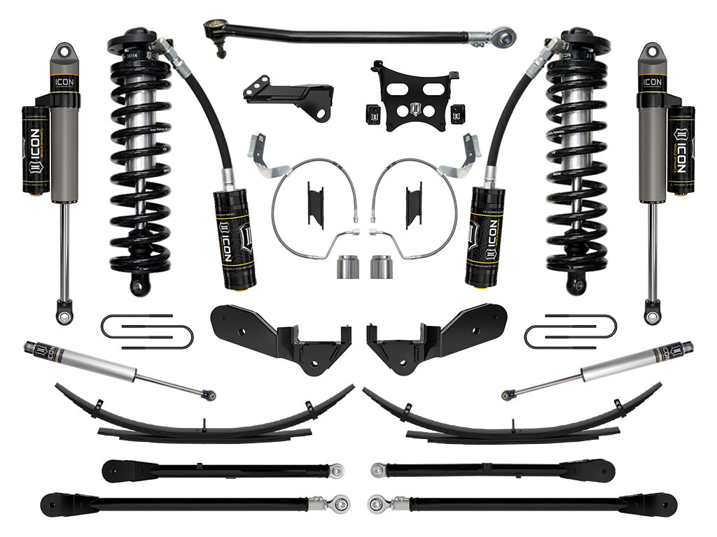 2023-2025 Ford F-250/F-350 Super Duty 4WD 4-5.5 Inch Lift Coilover Conversion System W/ Expansion Packs Icon Vehicle Dynamics