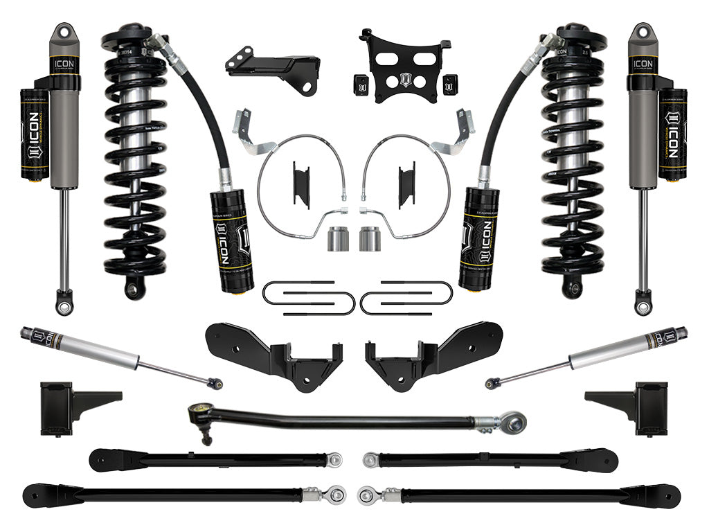 2023-2025 Ford F-250/F-350 Super Duty 4WD 4-5.5 Inch Lift Coilover Conversion System Icon Vehicle Dynamics
