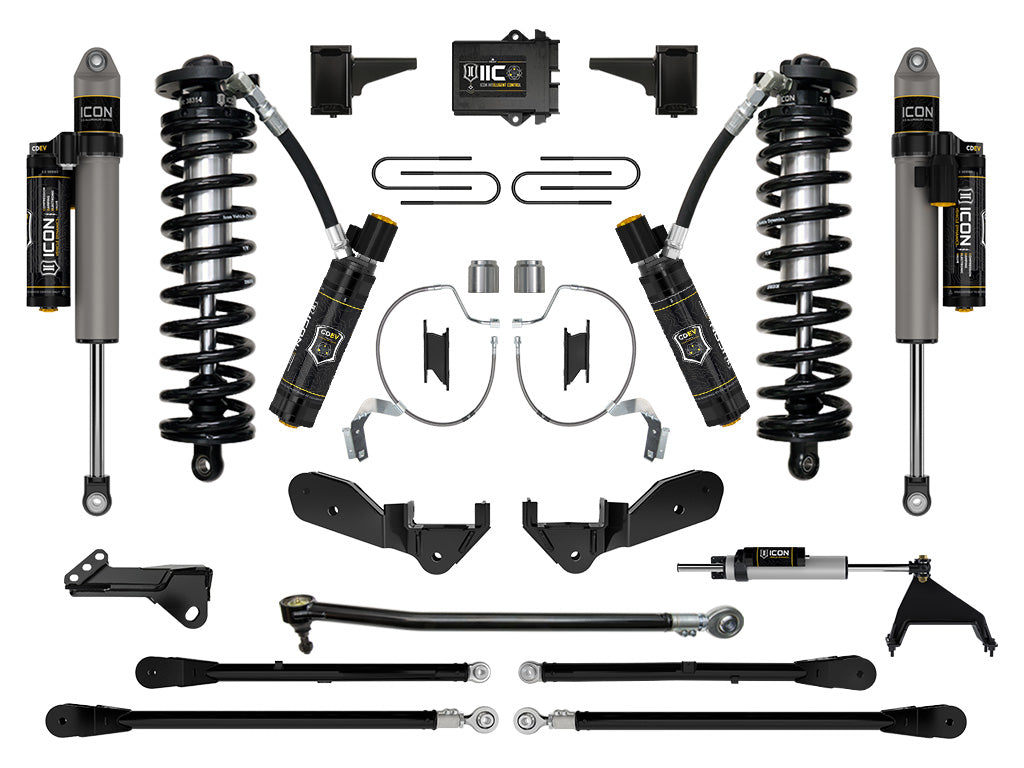 2023-2025 Ford F-250/F-350 Super Duty 4WD 4-5.5 Inch Lift Coilover Conversion System Icon Vehicle Dynamics
