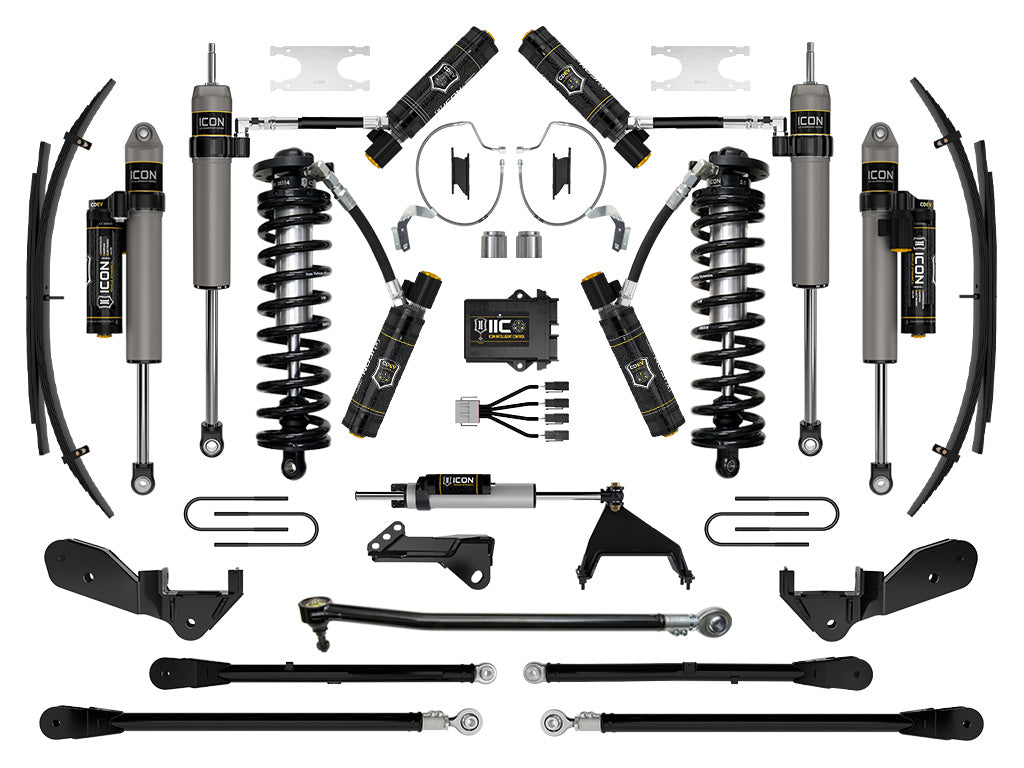 2023-2025 Ford F-250/F-350 Super Duty 4WD 4-5.5 Inch Lift Coilover Conversion System W/ Expansion Packs Icon Vehicle Dynamics