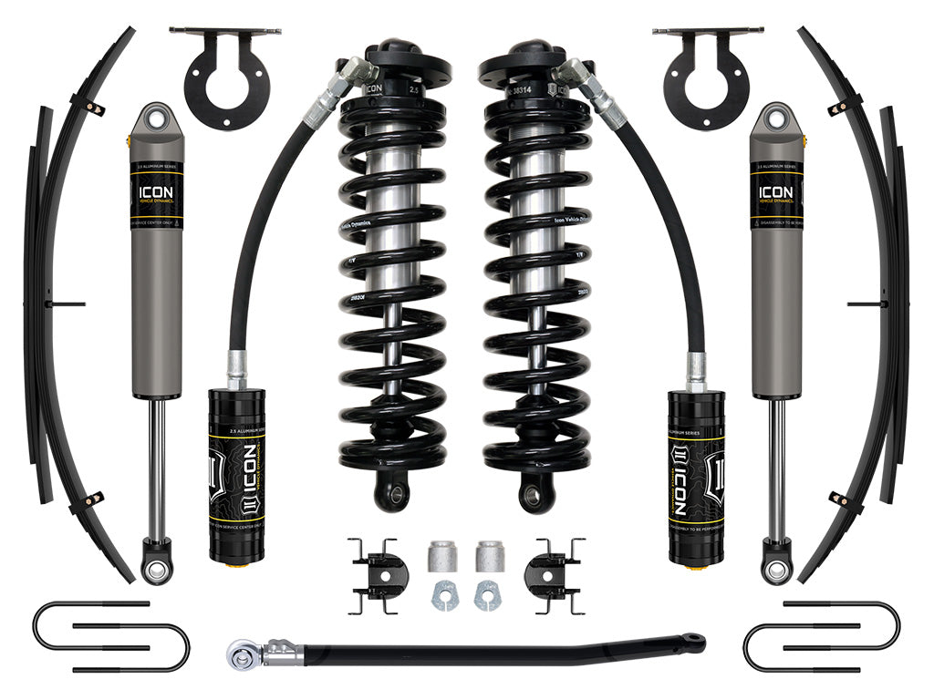 08-10 Ford F250/F350 2.5-3 Inch Lift Coilover System W/ Leaf Springs Icon Vehicle Dynamics