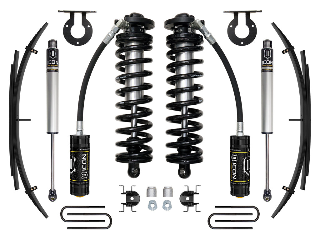 11-16 Ford F250/F350 2.5-3 Inch Lift Coilover System W/ Leaf Springs Icon Vehicle Dynamics