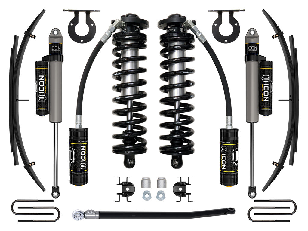 11-16 Ford F250/F350 2.5-3 Inch Lift Coilover System W/ Leaf Springs Icon Vehicle Dynamics