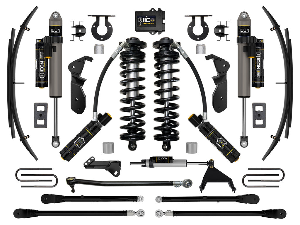 2023-2025 Ford F-250/F-350 Super Duty 4WD 2.5-3 Inch Lift Coilover Conversion System With 4-Link And Expansion Packs Icon Vehicle Dynamics