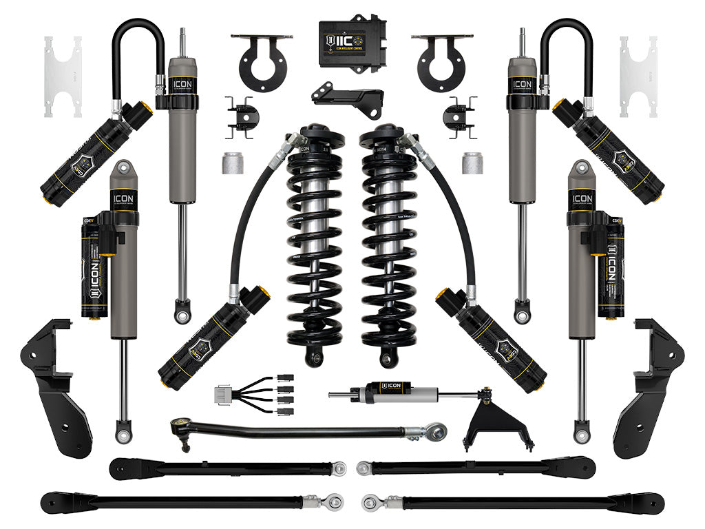 2023-2025 Ford F-250/F-350 Super Duty 4WD 2.5-3 Inch Lift Coilover Conversion System With 4-Link And Expansion Packs Icon Vehicle Dynamics