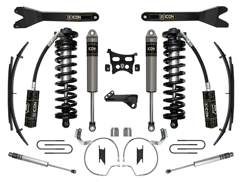 2023-2025 Ford F-250/F-350 Super Duty 4WD 4-5.5 Inch Lift Coilover Conversion System W/ Radius Arms Icon Vehicle Dynamics