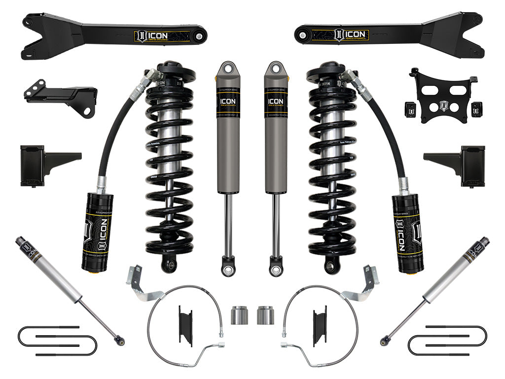 2023-2025 Ford F-250/F-350 Super Duty 4WD 4-5.5 Inch Lift Coilover Conversion System W/ Radius Arms Icon Vehicle Dynamics