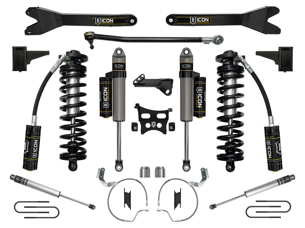 2023-2025 Ford F-250/F-350 Super Duty 4WD 4-5.5 Inch Lift Coilover Conversion System W/ Radius Arms Icon Vehicle Dynamics