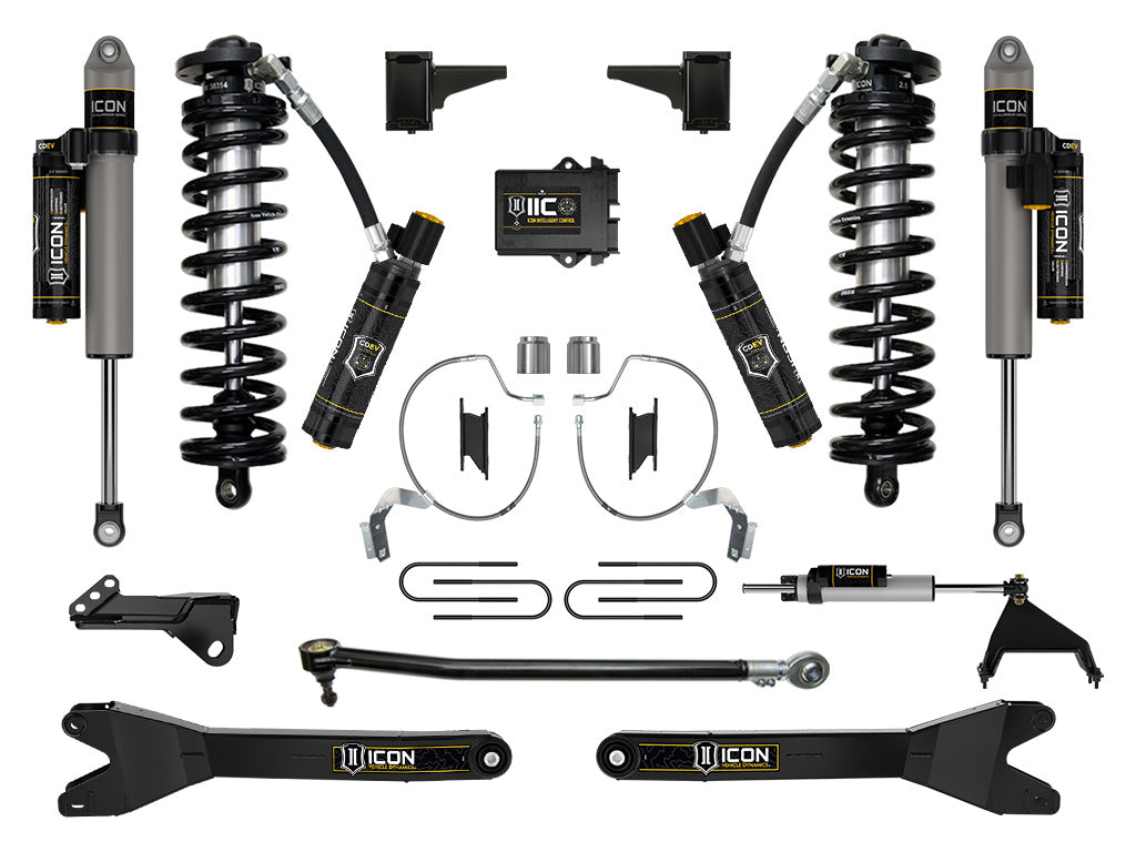 2023-2025 Ford F-250/F-350 Super Duty 4WD 4-5.5 Inch Lift Coilover Conversion System W/ Radius Arms Icon Vehicle Dynamics