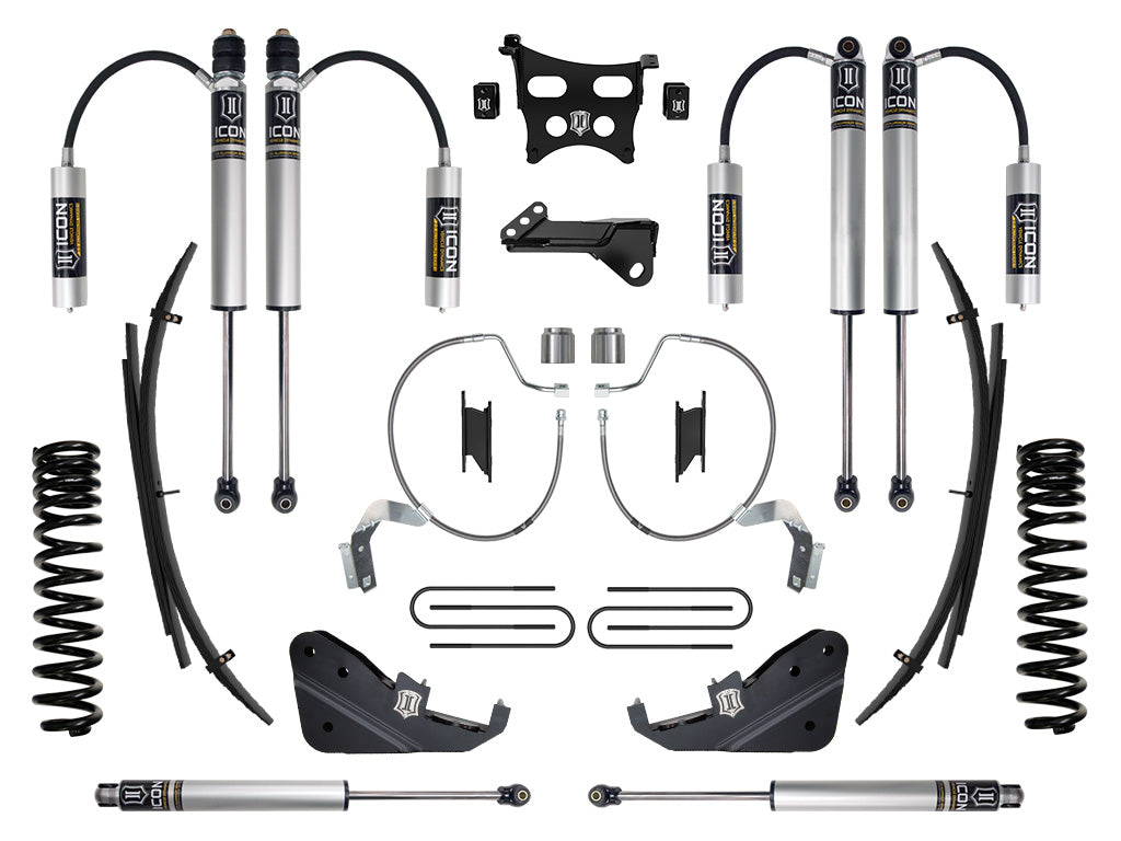 2023-2025 Ford F-250/F-350 Super Duty 4WD Diesel 4.5 Inch Lift Stage 2 Suspension System W/ Expansion Packs Icon Vehicle Dynamics