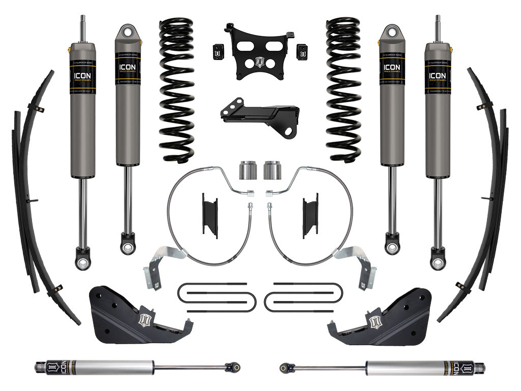 2023-2025 Ford F-250/F-350 Super Duty 4WD Diesel 4.5 Inch Lift Suspension System W/ Expansion Packs Icon Vehicle Dynamics