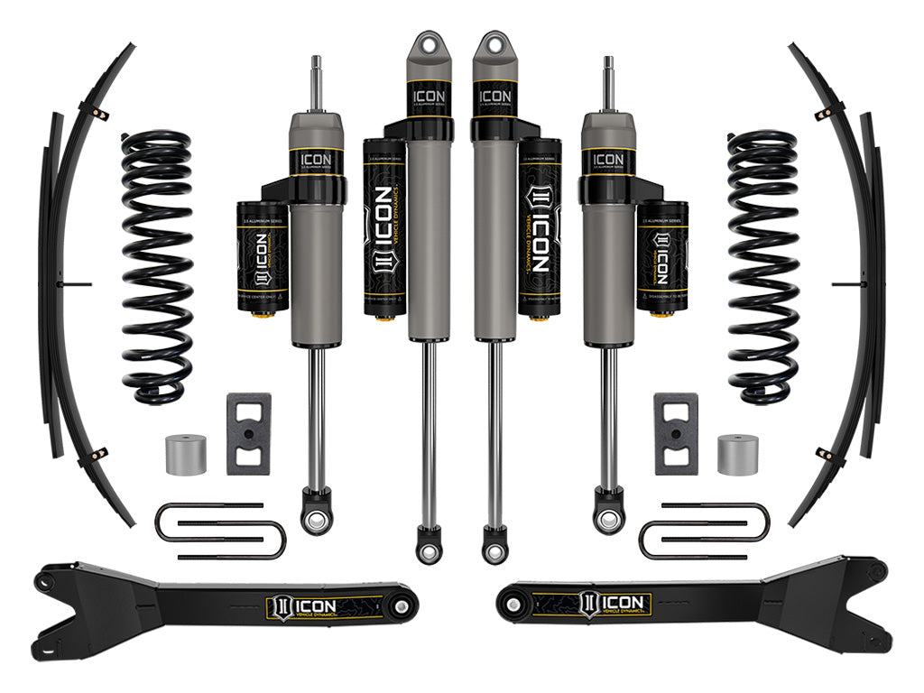 2023-2025 Ford F-250/F-350 Super Duty 4WD Diesel 2.5 Inch Lift Stage 2 Suspension System W/ Radius Arms And Expansion Packs Icon Vehicle Dynamics