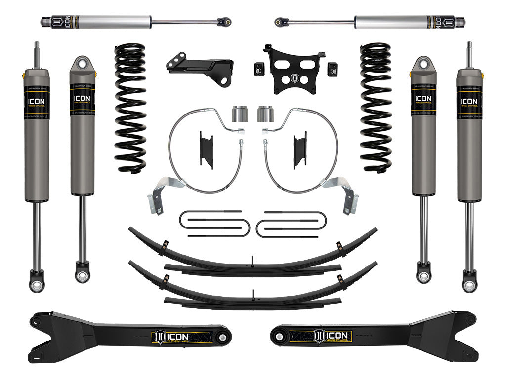 2023-2025 Ford F-250/F-350 Super Duty 4WD Diesel 4.5 Inch Lift Suspension System W/ Radius Arms Icon Vehicle Dynamics