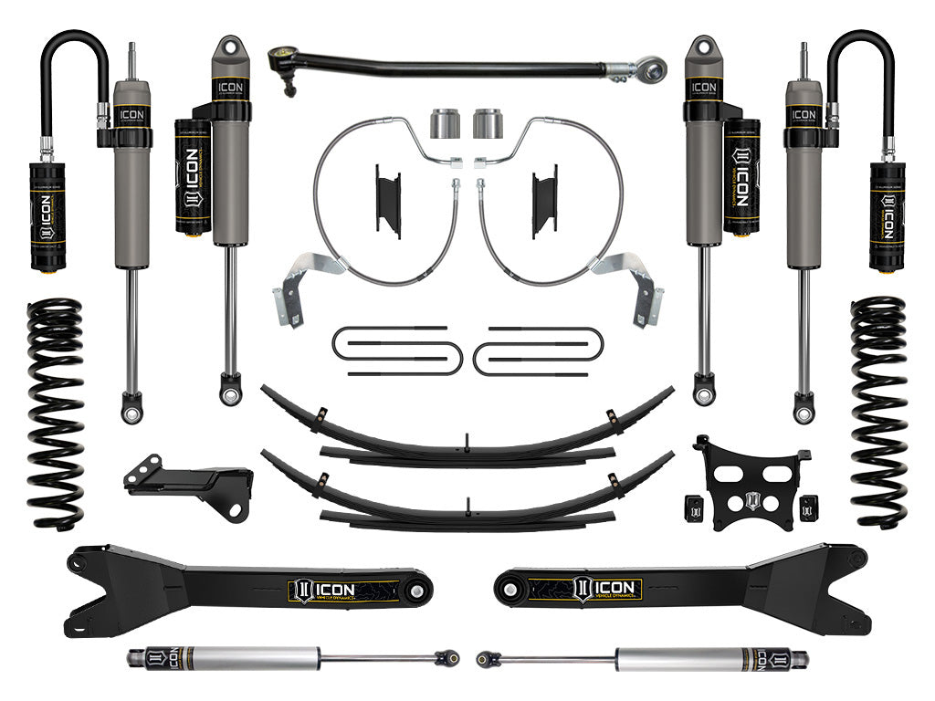 2023-2025 Ford F-250/F-350 Super Duty 4WD Diesel 4.5 Inch Lift Stage 4 Suspension System W/ Radius Arms & Expansion Packs Icon Vehicle Dynamics