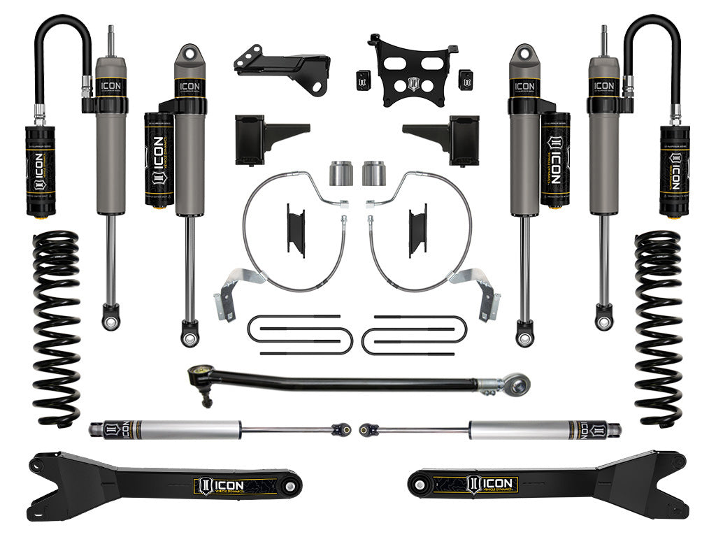 2023-2025 Ford F-250/F-350 Super Duty 4WD Diesel 4.5 Inch Lift Suspension System W/ Radius Arms Icon Vehicle Dynamics