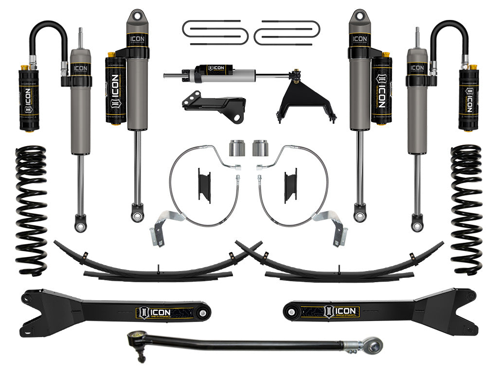 2023-2025 Ford F-250/F-350 Super Duty 4WD Gas 4.5 Inch Lift Stage 5 Suspension System W/ Radius Arms & Expansion Packs Icon Vehicle Dynamics
