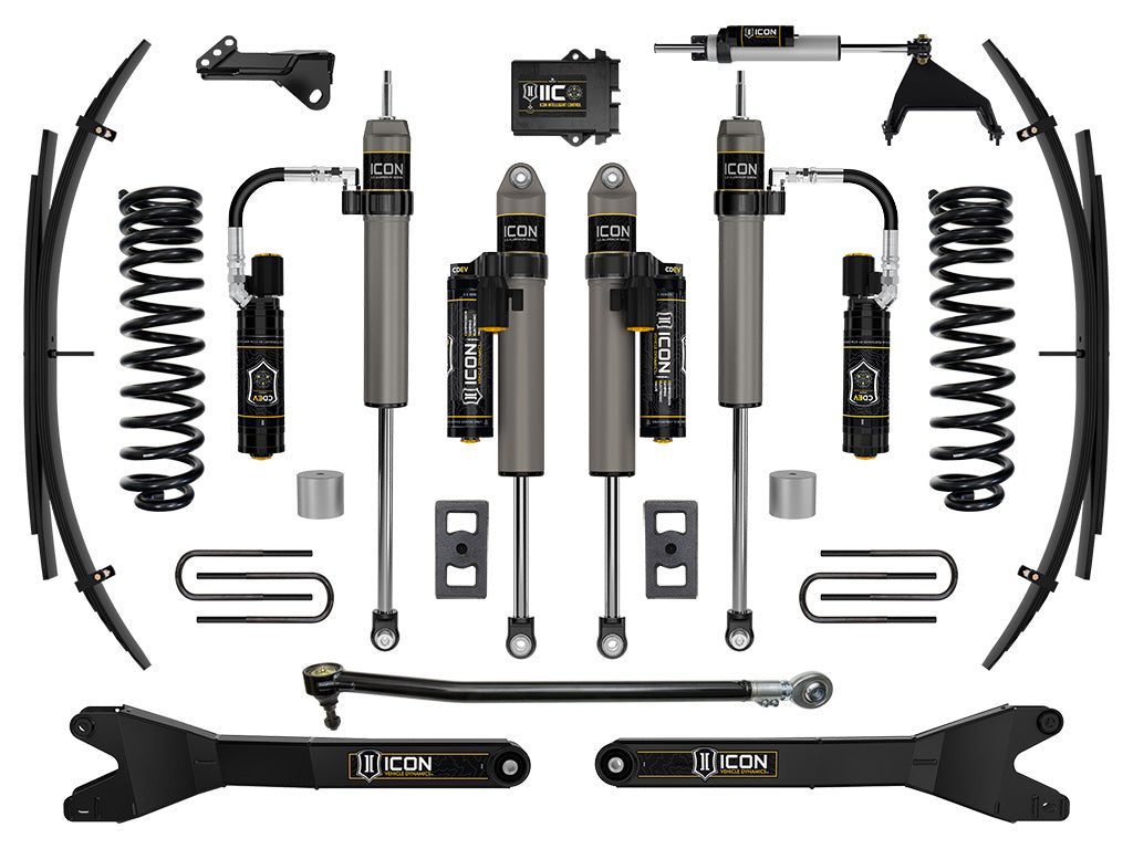 ICON 2023-2026 Ford F-250/F-350 Super Duty 4WD, Gas, 2.5" Lift, Stage 6 Suspension System w/ Radius Arms and Expansion Packs