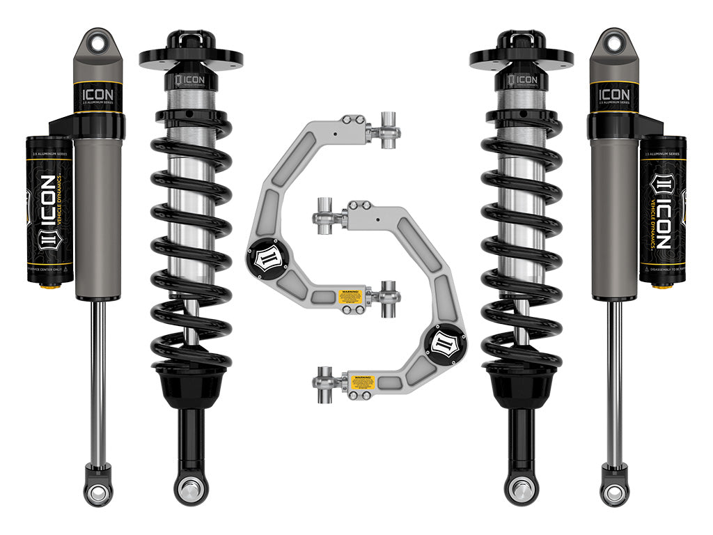 2021-2024 Ford F-150 4WD 2.75-3.5 Inch Lift Stage 2 Suspension System Billet Icon Vehicle Dynamics