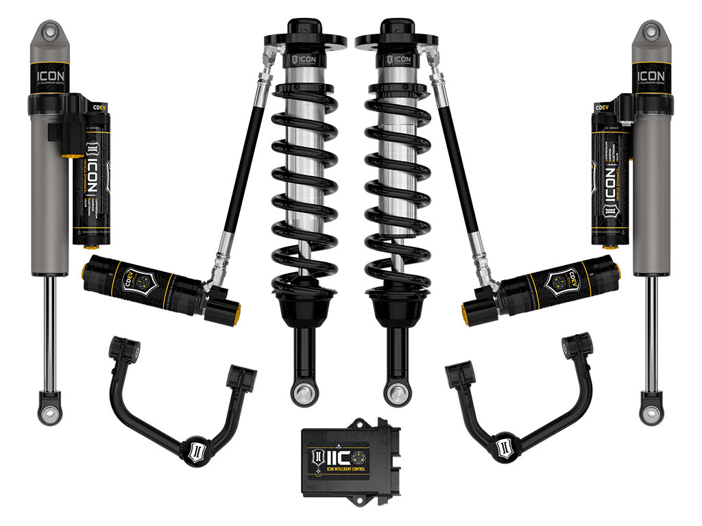 2021-2024 Ford F-150 4WD 2.75-3.5 Inch Lift Suspension System Billet Icon Vehicle Dynamics