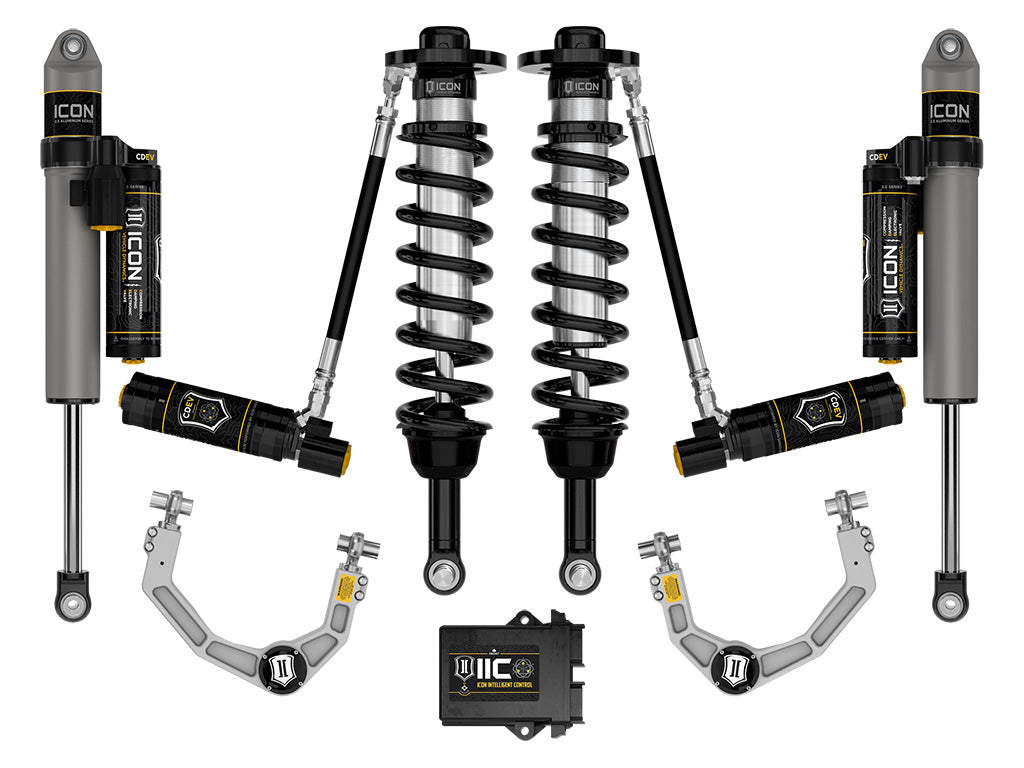 2021-2024 Ford F-150 4WD 2.75-3.5 Inch Lift Stage 5 Suspension System Billet Icon Vehicle Dynamics