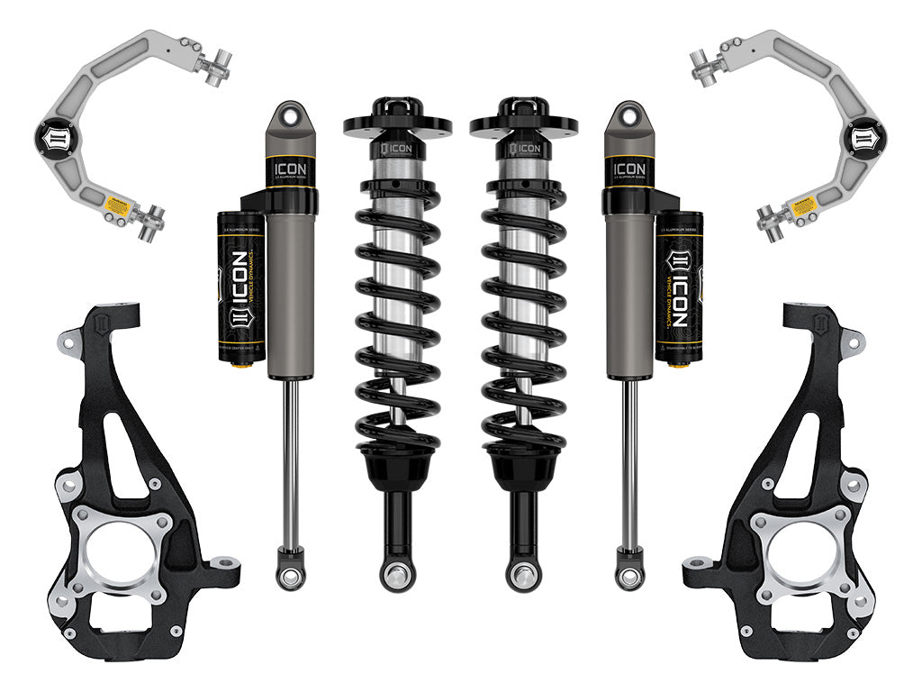 2021-2024 Ford F-150 4WD 3.5-4.5 Inch Lift Suspension System Tubular Icon Vehicle Dynamics