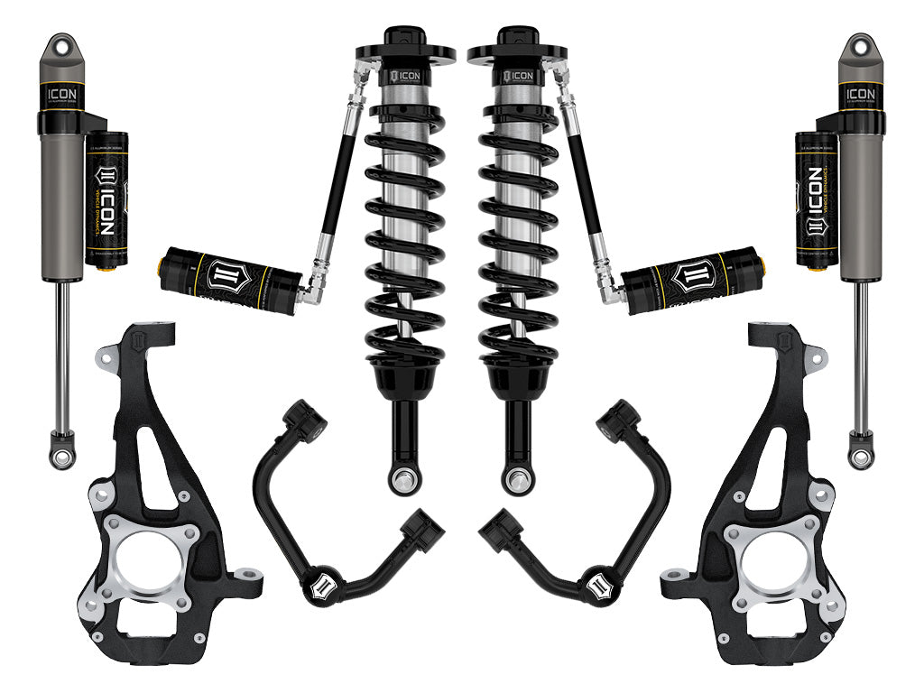 2021-2024 Ford F-150 4WD 3.5-4.5 Inch Lift Stage 3 Suspension System Tubular Icon Vehicle Dynamics