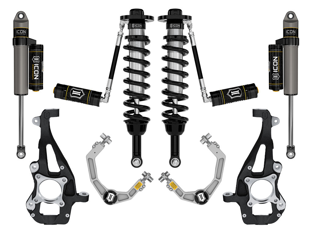 2021-2024 Ford F-150 4WD 3.5-4.5 Inch Lift Suspension System Tubular Icon Vehicle Dynamics