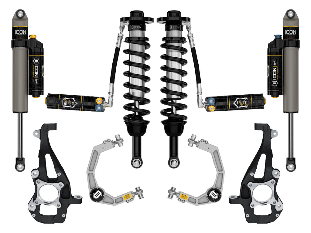 2021-2024 Ford F-150 4WD 3.5-4.5 Inch Lift Suspension System Tubular Icon Vehicle Dynamics