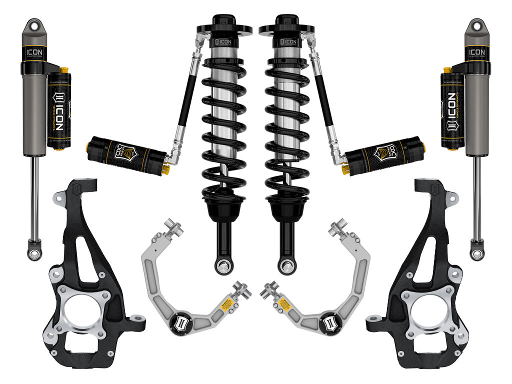2021-2024 Ford F-150 4WD 3.5-4.5 Inch Lift Suspension System Tubular Icon Vehicle Dynamics