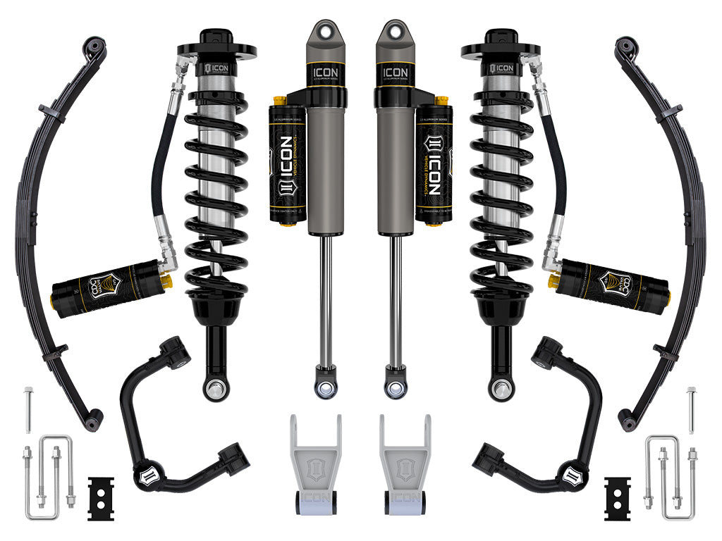 2021-2024 Ford F-150 Tremor 2.5-3 Inch Lift Stage 4 Suspension System Tubular CDCV W/ Leaf Packs Icon Vehicle Dynamics